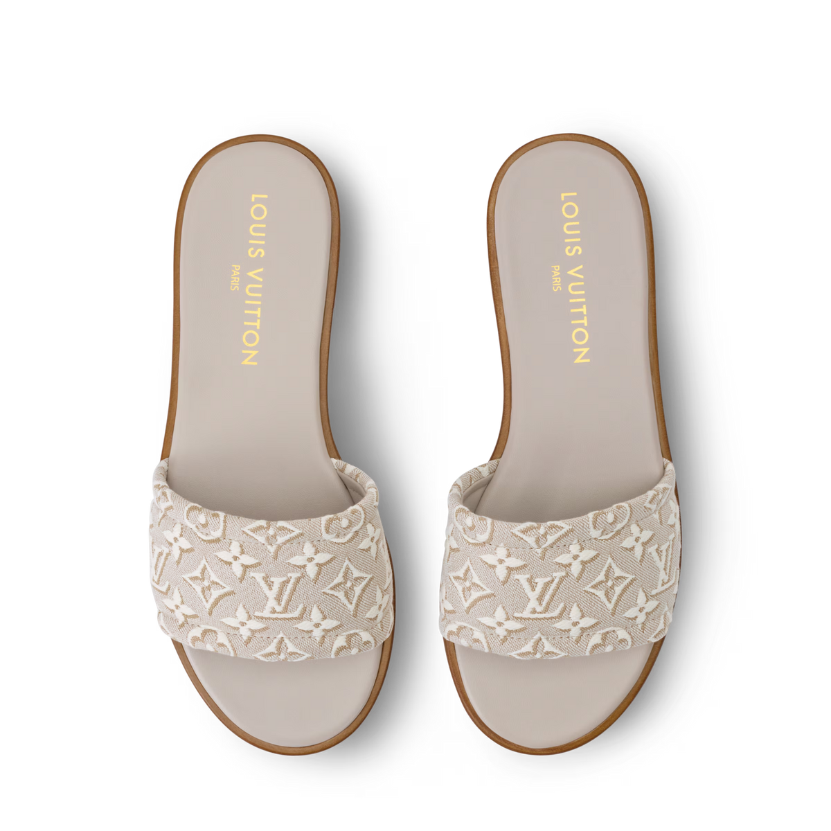 LV Lily Flat Mule Beige