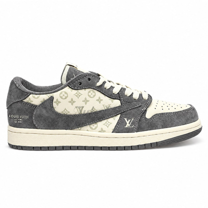 Louis Vuitton x Nike Air Jordan 1 Low “Green Monogram Suede” (Custom)