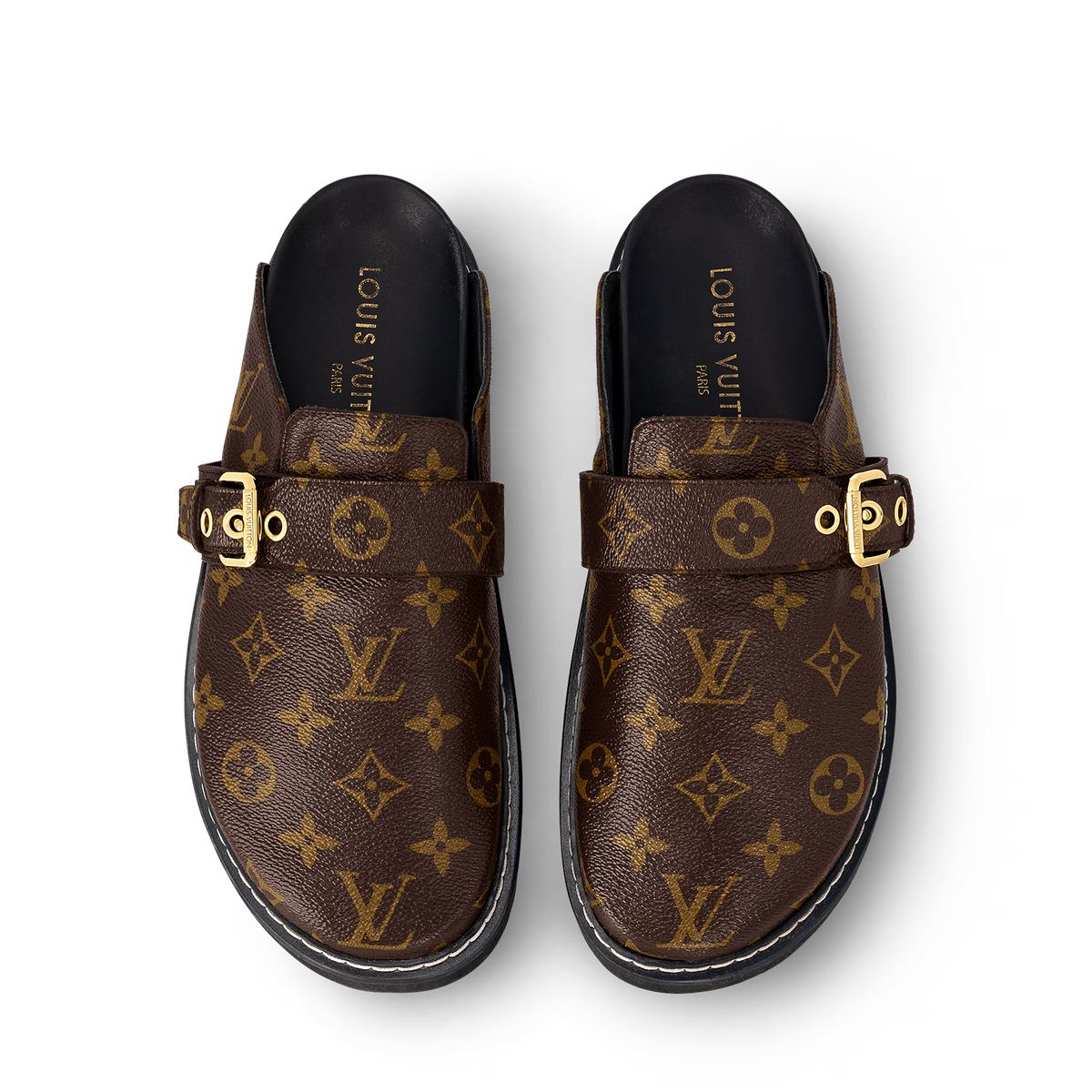 LV Cosy Flat Comfort Clog Cacao Brown