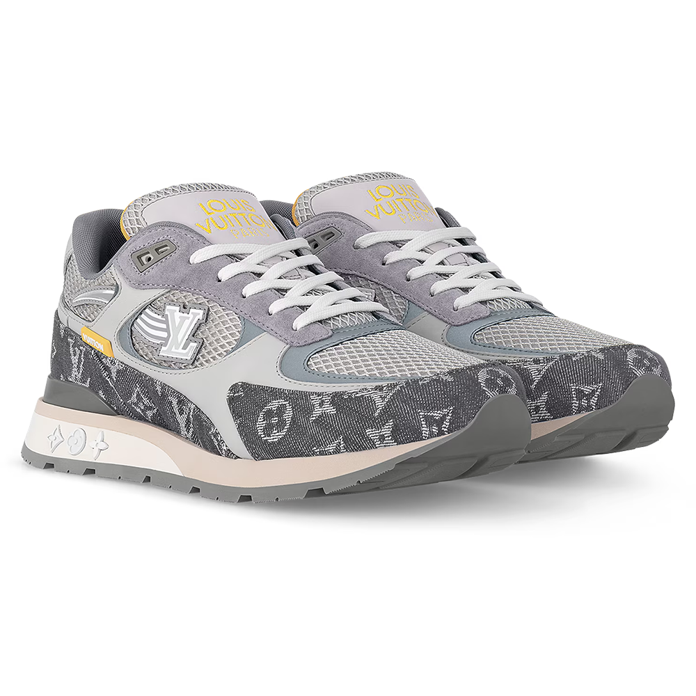 LV Run Away Sneaker Gray Denim